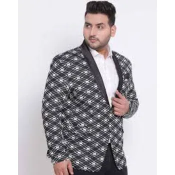 hangup Geometric Print Blazer For Men